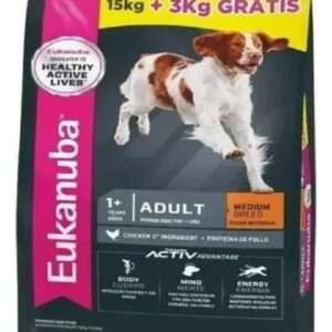 EUKANUBA PERRO ADULT MEDIUM X 15KG