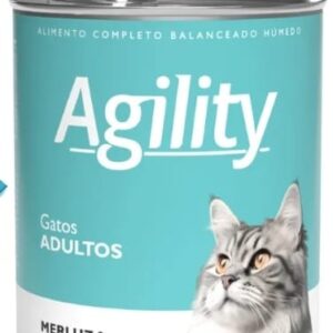 LATA AGILITY GATOS ADULTOS DE MERLUZA 340G