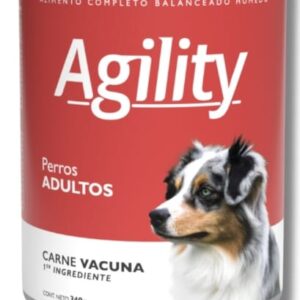 LATA AGILITY PERROS ADULTOS DE CARNE 340G