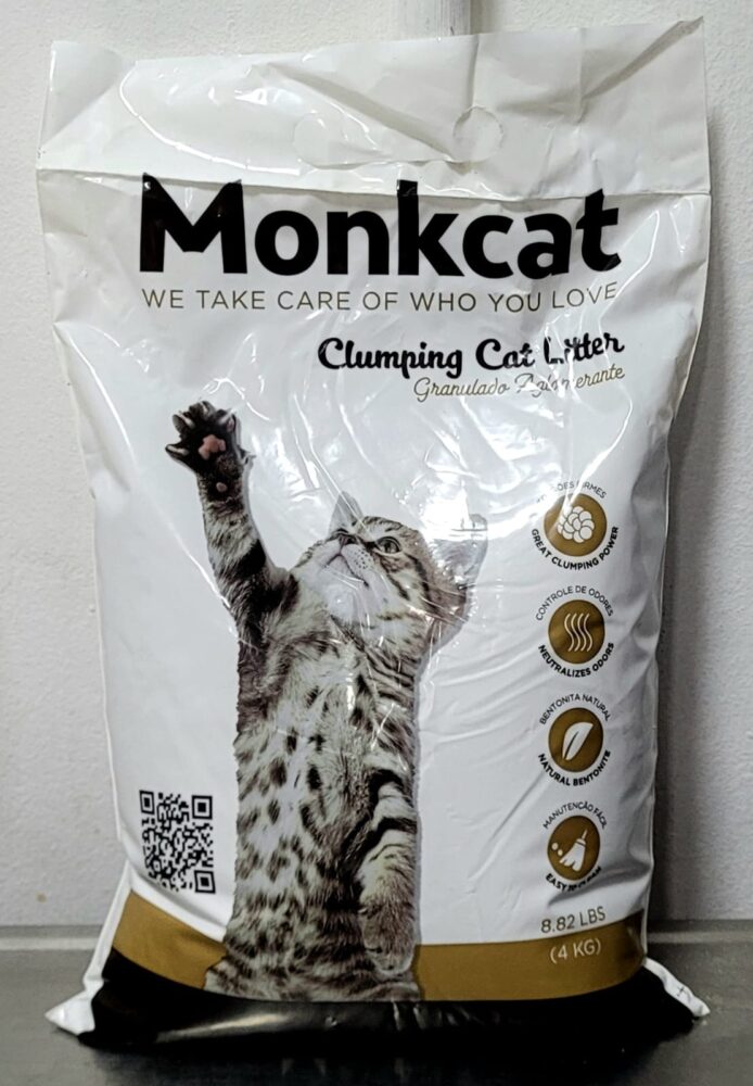 Monkcat x 4kg arena fina aglomerante